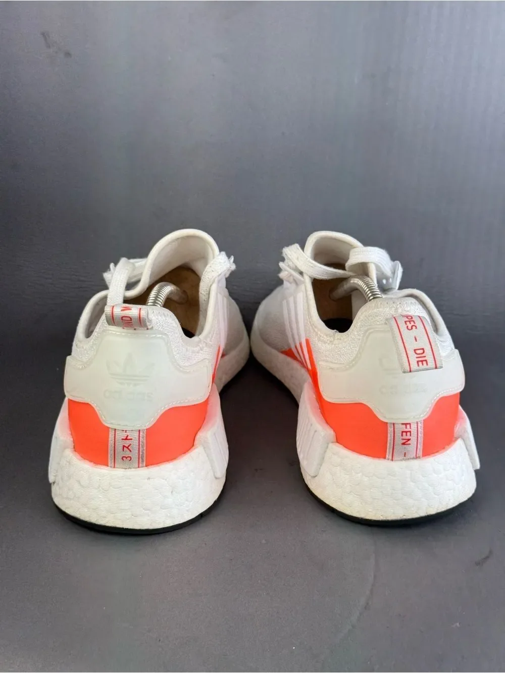 Adidas NMD_R1 'White Solar Red' athletic sneaker shoes men’s size 11